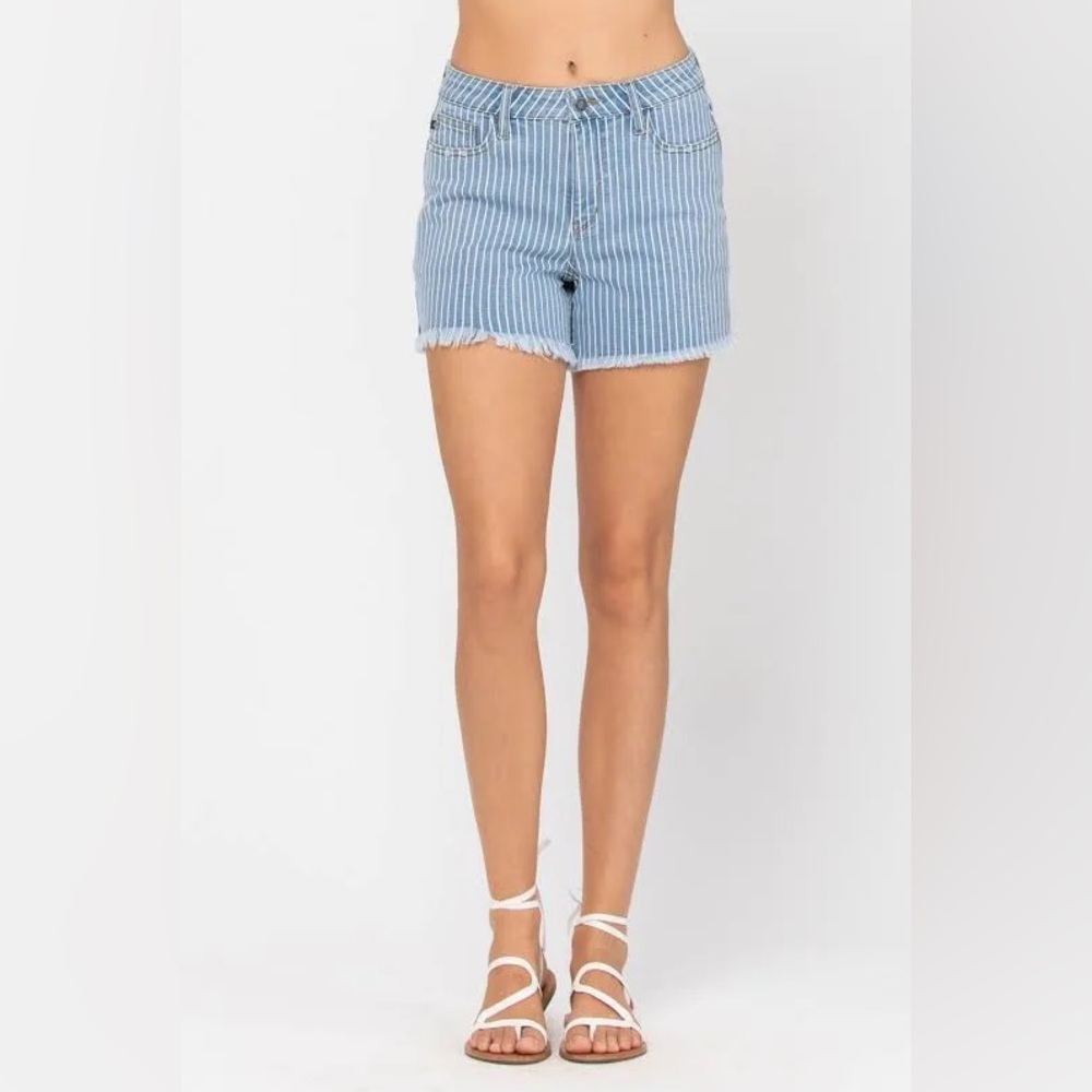 Judy Blue Striped Women's Shorts